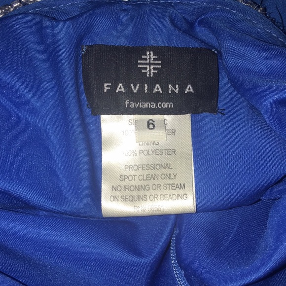 Favianna blue prom dress - Picture 7 of 8